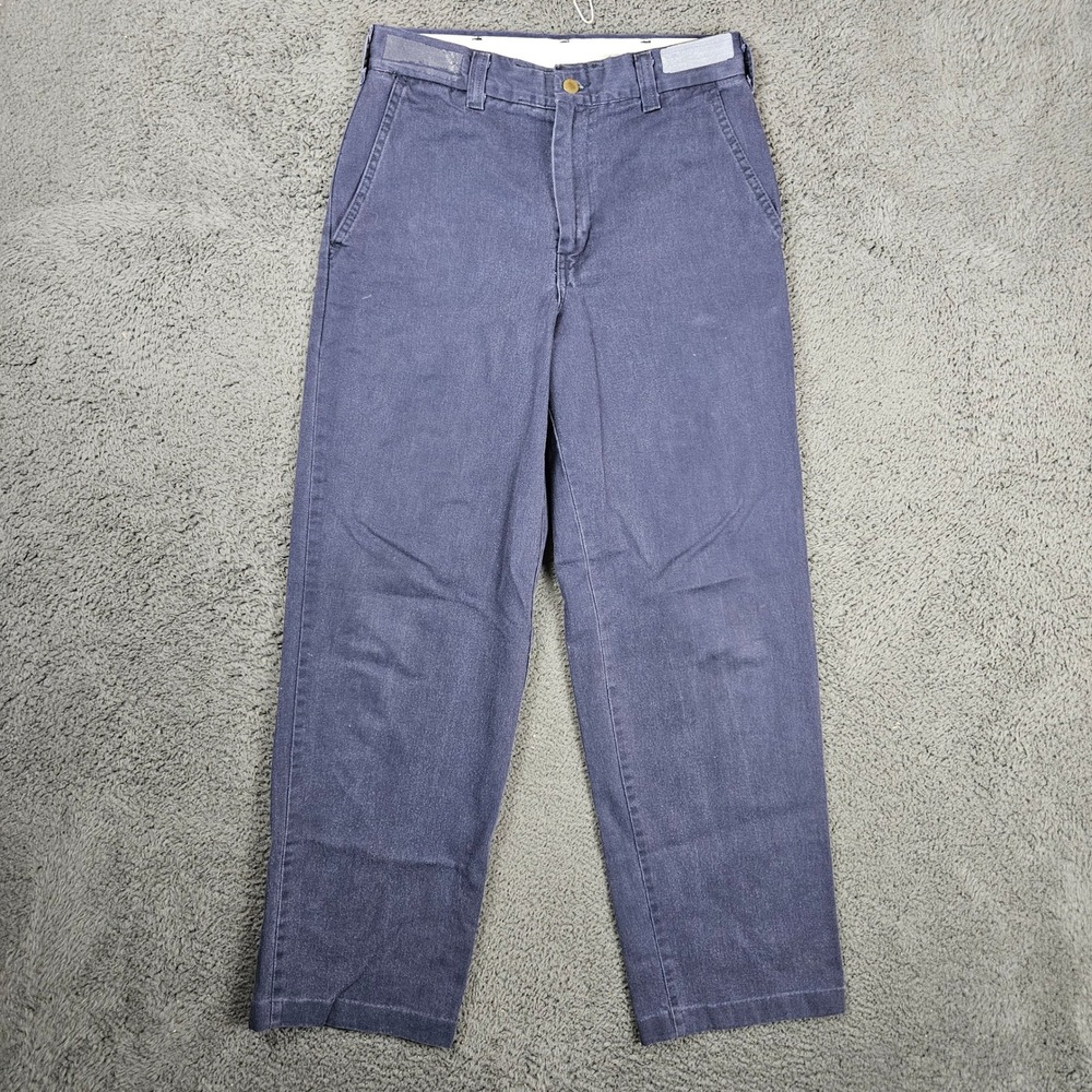 Aramark Mens Navy Blue Flame‎ Resistant FR Work Pants GP0292 ATPV 12.4 Size 30
